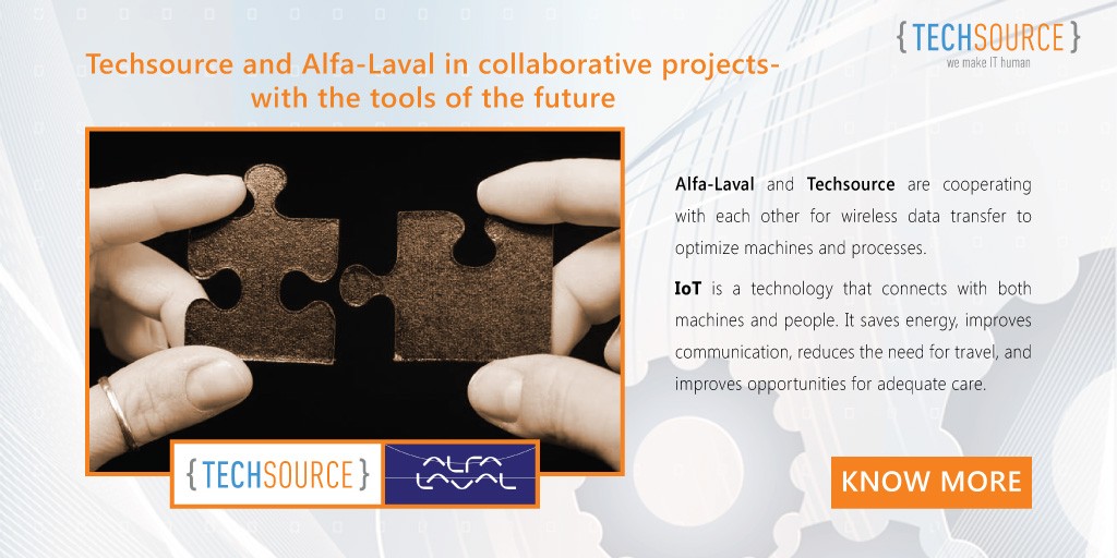 Techsource and Alfa-Laval in collaborative project - with the tools of the future